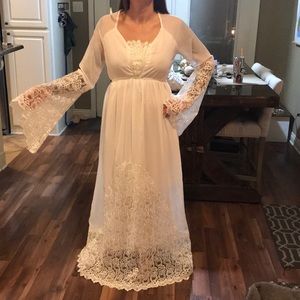 Handmade wedding dress bohemian style